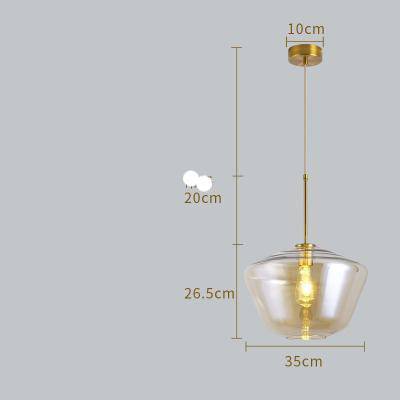Suspension en verre fumé marron de plusieurs formes Cognac - vue 7 sur 14