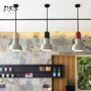 Suspension design style ciment et base colorée Nordic