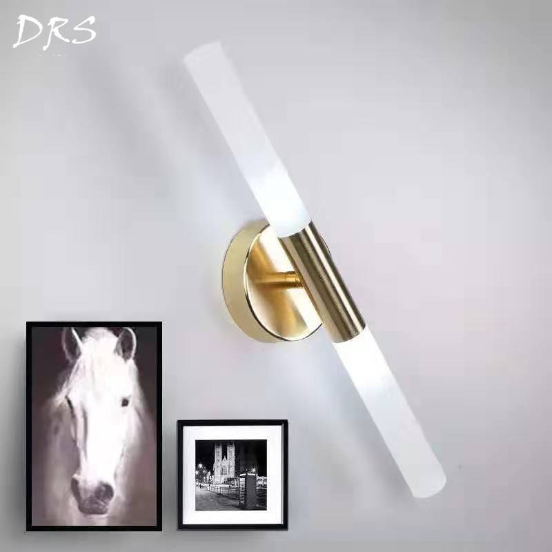 Applique murale dorée cylindrique à LED Vanity - vue 6 sur 8