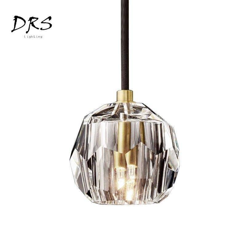Suspension design boule de cristal moderne Luxury