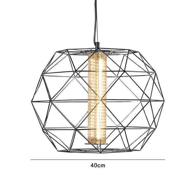 Suspension design cage fine Geometric - vue 7 sur 13