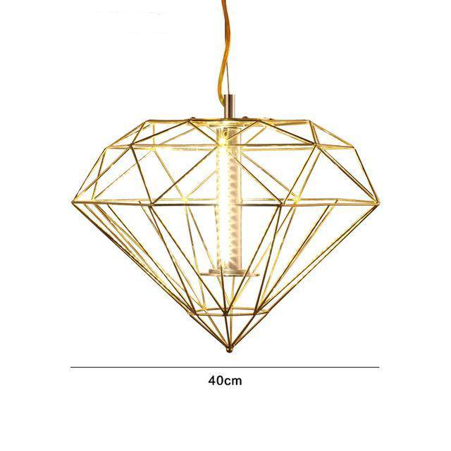 Suspension design cage fine Geometric - vue 6 sur 13