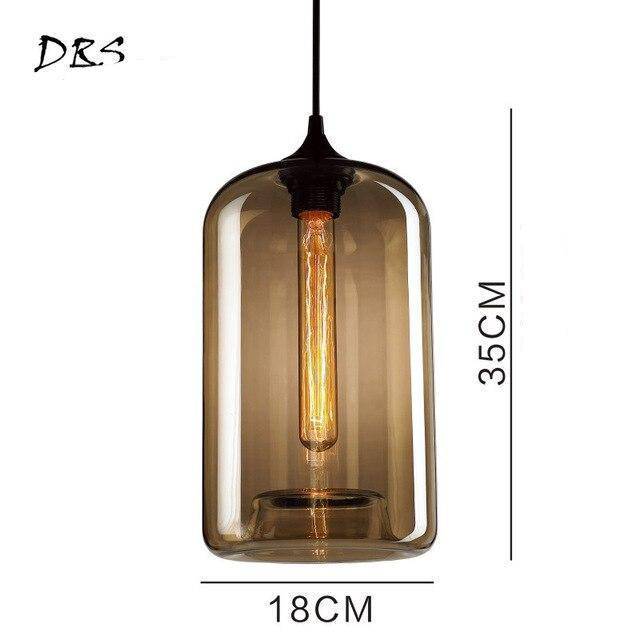 Suspension arrondies en verre de plusieurs formes scandinaves - vue 8 sur 13