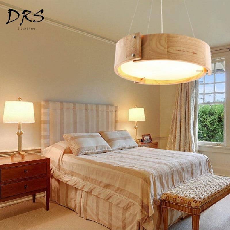 Lustre design en bois arc de cercles - vue 5 sur 4