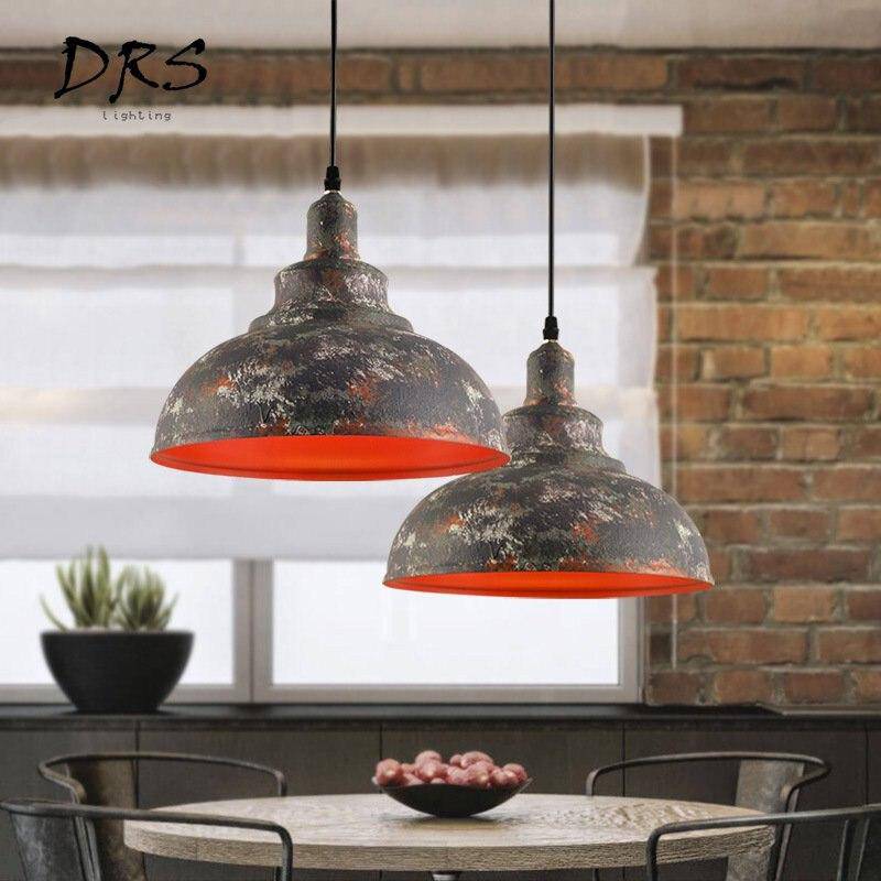 Suspension rustique style cuivre industriel vieilli - vue 4 sur 8