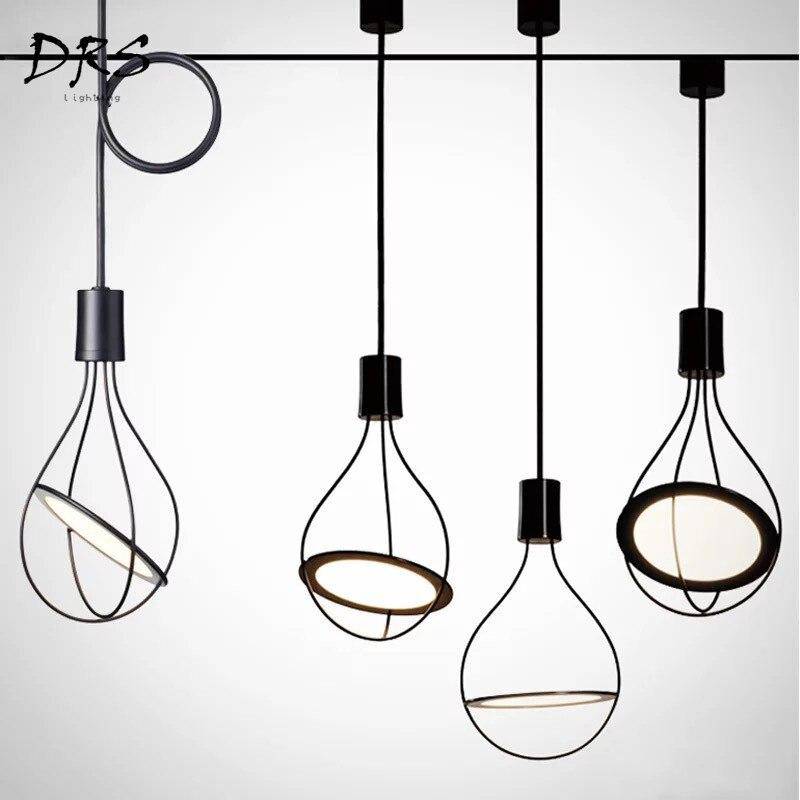 Suspension LED avec lampe dans cage Bar - vue 3 sur 4