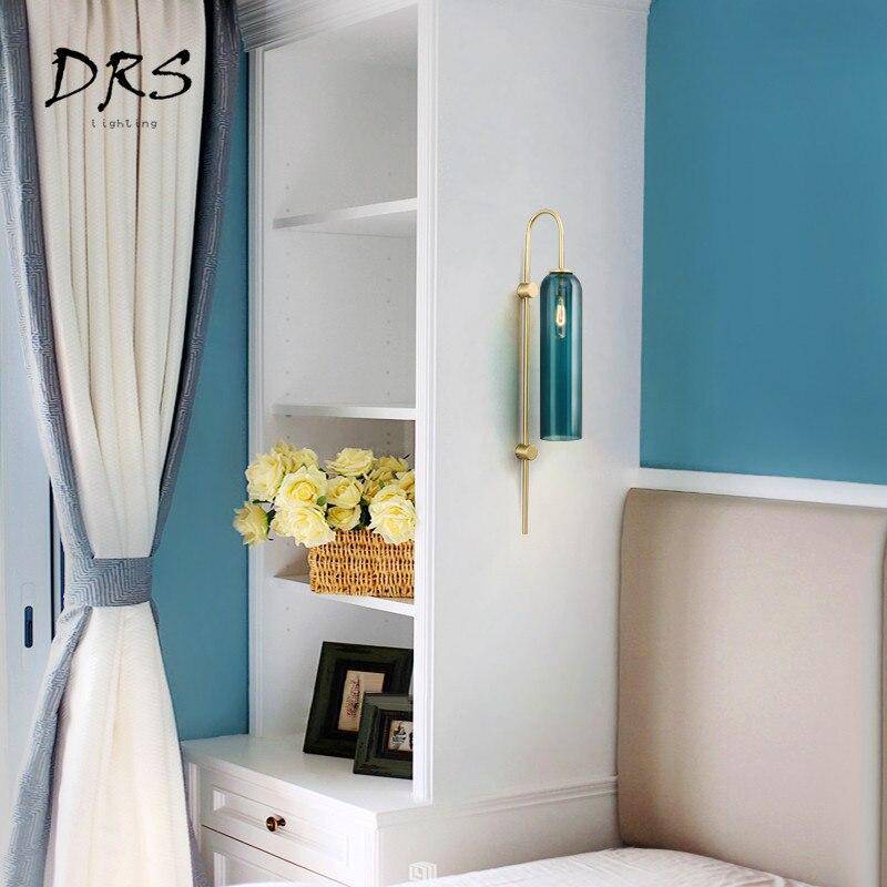 Applique tube en verre et base dorée Room - vue 7 sur 7