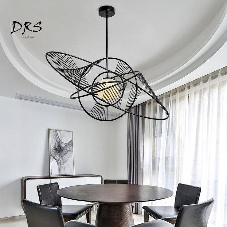 Lustre design cercles imbriqués Deco - vue 3 sur 6