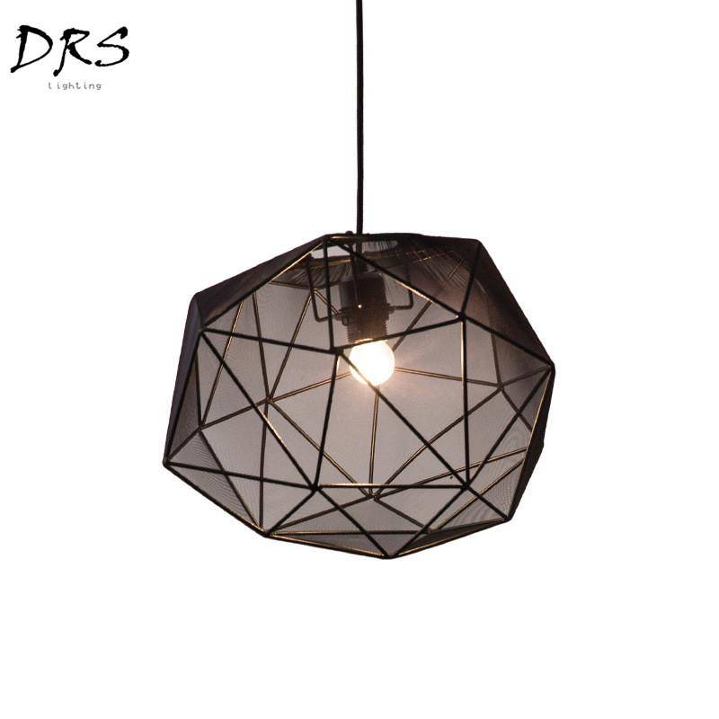 Suspension design LED géométrique en verre Diamant - vue 4 sur 4