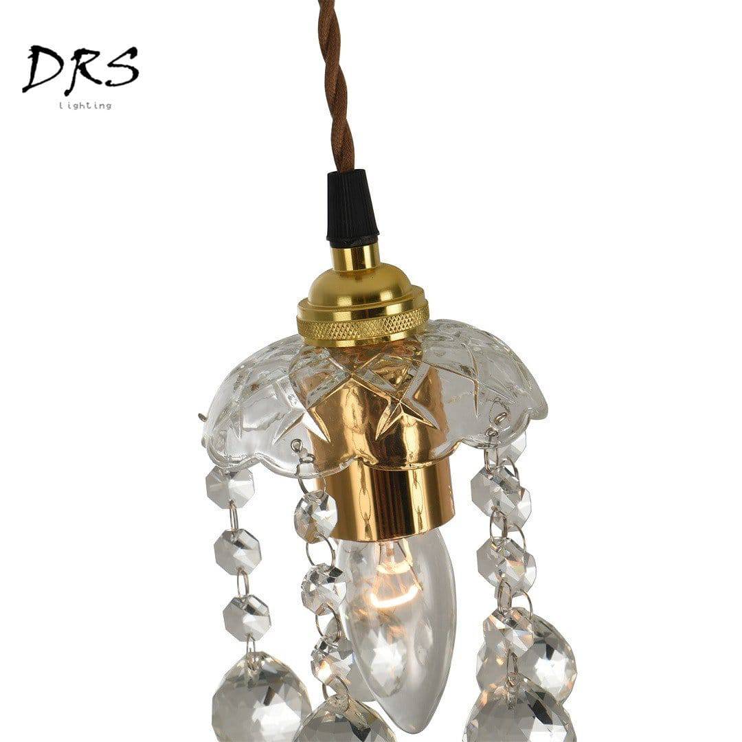 Suspension doré en cristal French - vue 4 sur 5
