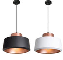 Suspension ronde en aluminium Shade (noir ou blanc)