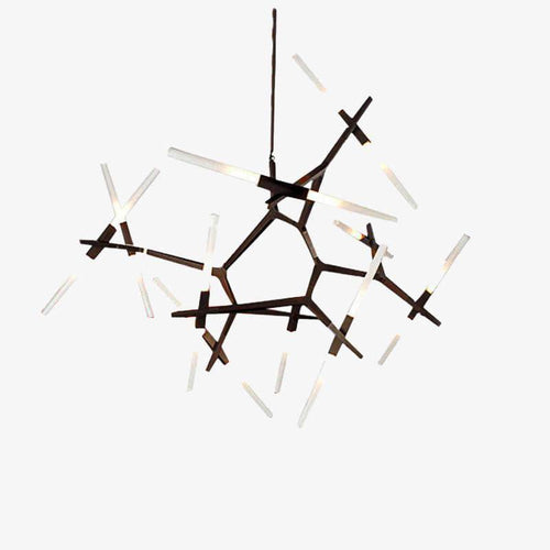 Lustre design avec branches en tube Arts