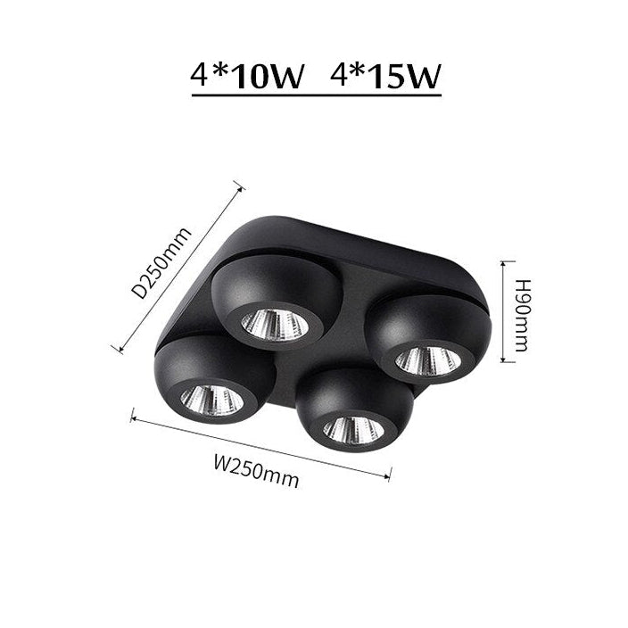 Spot moderne LED intensité d'éclairage réglable dimmable Babi - vue 8 sur 8