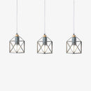 Suspension à LED avec cage en métal Modern