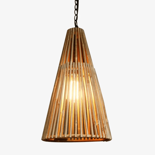 Suspension conique en bambou Asia