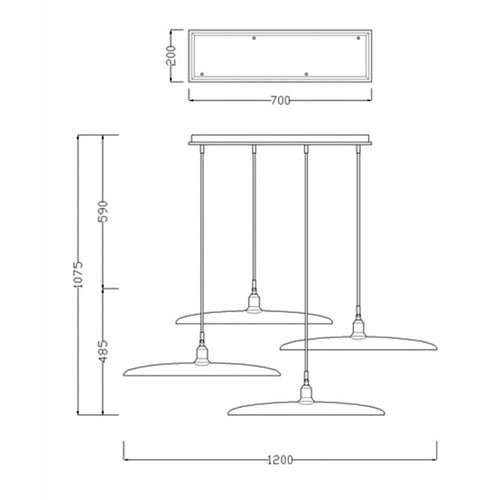Suspension design à LED avec abat-jours en bois style Nordic