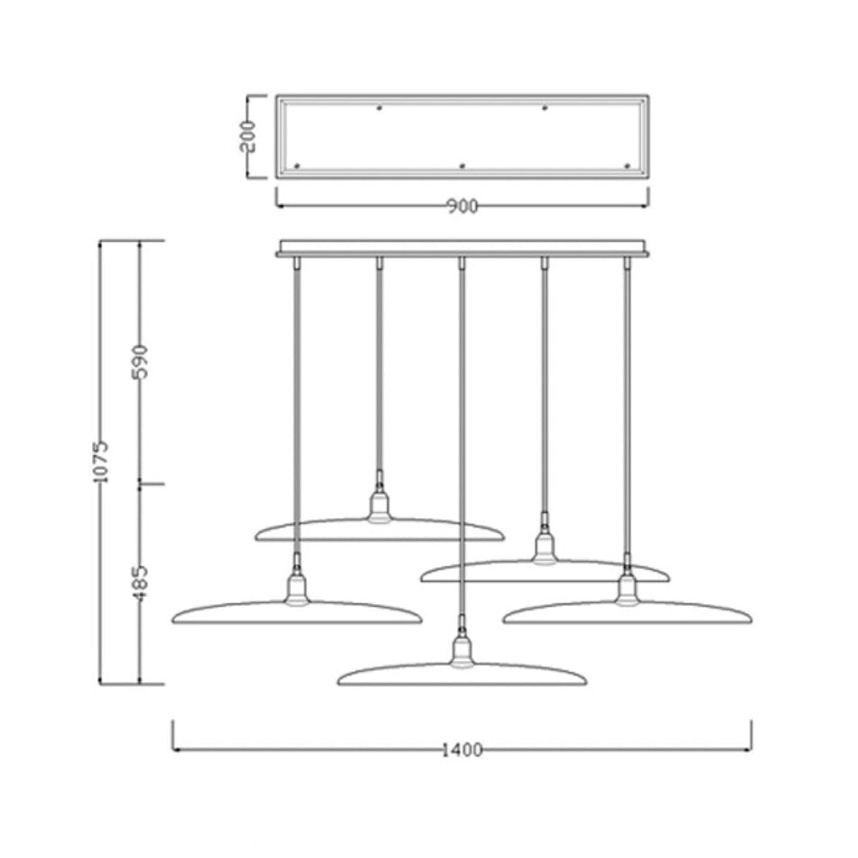 Suspension design à LED avec abat-jours en bois style Nordic - vue 20 sur 20