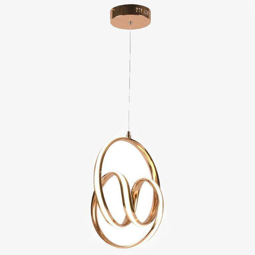 Suspension design arrondi doré Restaurant