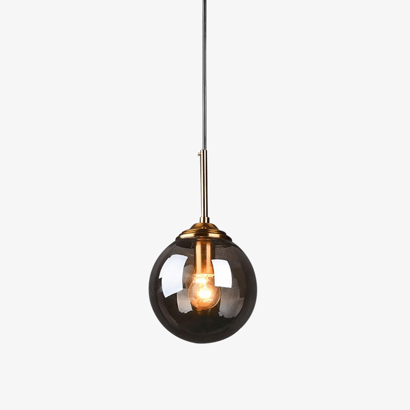 Suspension design boule en verre fumé Hang - vue 3 sur 13