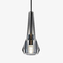 Suspension design en verre conique fumé cristal à LED Luxury