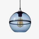 Suspension design LED en boule de verre style Hang