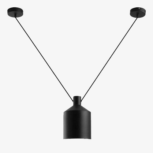 Suspension design moderne noir style loft