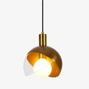 Suspension design sphère à LED dorée Greedy