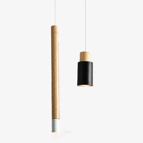 Suspension design tube en bois Botimi