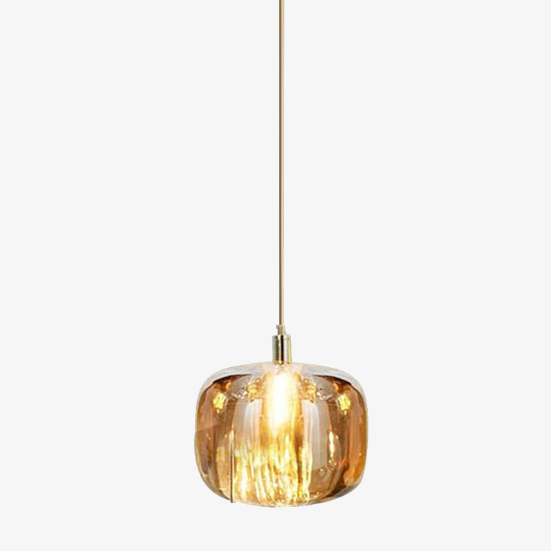 Suspension moderne en forme de pomme en verre Julye