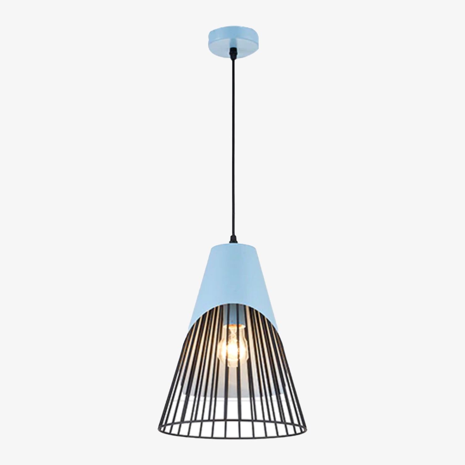 Suspension moderne et minimaliste avec abat-jour conique Megan - vue 3 sur 4