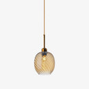 Suspension moderne LED avec abat-jour en verre Alvaro