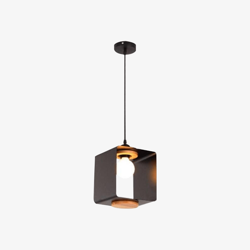 Suspension moderne LED en cube coloré Creative