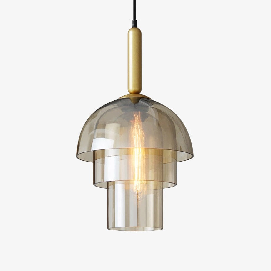 Suspension moderne LED plusieurs abat-jour arrondis Aymar
