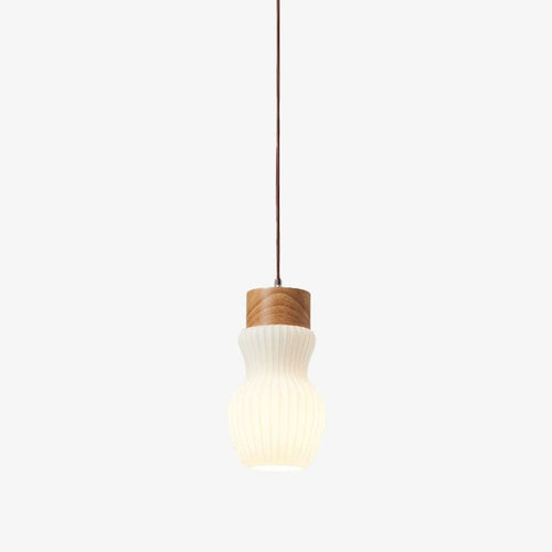 Suspension scandinave en bois et aluminium Adara