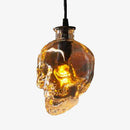 Suspension tête de mort en verre Retro