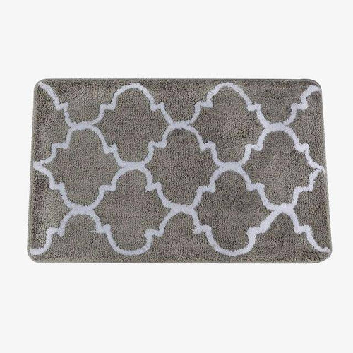 Tapis de bain rectangle coloré à motifs Finel