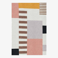 Tapis rectangle moderne géométrique coloré Splice