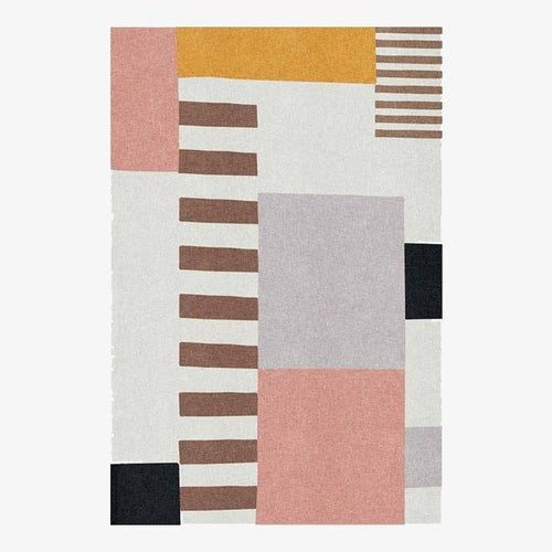 Tapis rectangle moderne géométrique coloré Splice