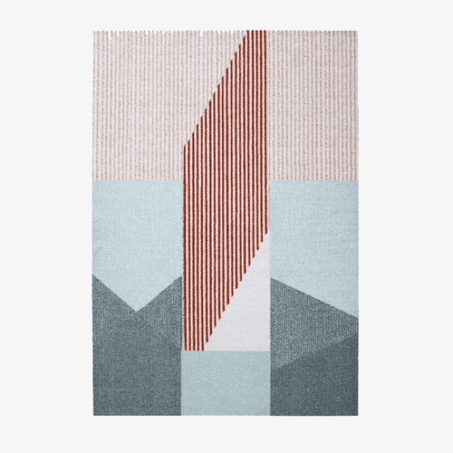 Tapis rectangle moderne style géométrique